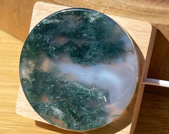 Moss Agate Night light | Moss Agate LED lamp | Crystal night light | AAA Moss Agate carving | Holliday crystal gifts