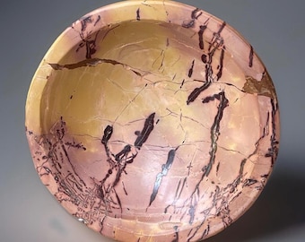 Mookaite Jasper Crystal Large Bowl • Jewelry Trinket Dish • Colorful Natural Stone Home Decor Gift