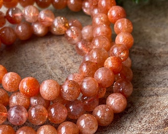 Arusha Sunstone Bracelet HQ Beads, AAA Grade Crystal Gifts , Confetti Golden Sunstone