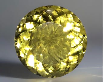 Collectors Quality Rare Gemstone 456.75 ct - Natural Round Brilliant Cut Yellow Citrine