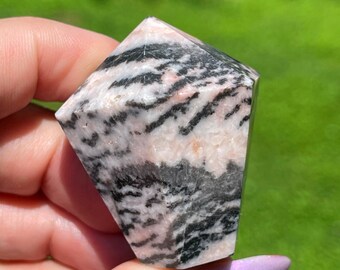 Pink Zebra Jasper Crystal Cupcake - #74