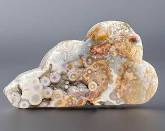 8th Vein Jelly Ocean Jasper Crystal Cloud Carving, Bubble Jasper Carving