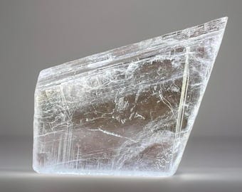 Clear Selenite Slice - #47, Crystal charging stone, Selenite Rough