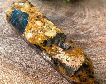 Dendritic Agate with Blue Apatite Tower - No.51