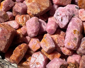 Natural Rough Ruby Stones - Untreated Ruby Rough, Corundum Specimen, Raw & Uncut Rubies