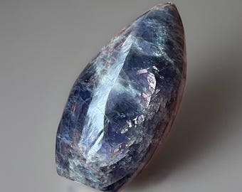 Iolite Sunstone Flame with Pink Flashy Confetti, Collectors Iolite, Rare Find Crystals, Cordierite, Dichroite, Water Sapphire (23)