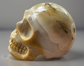 Mookaite Crystal Skull: Colorful Mookite Jasper Carving ( 440 )