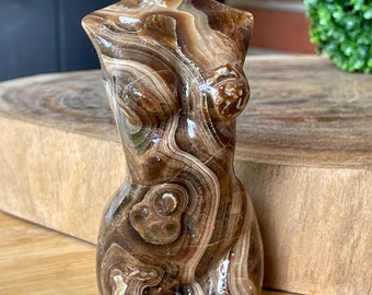 Chocolate Calcite Large Lady Body Goddess - #51