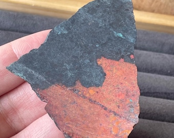 Sonora Sunset Slab, Chrysocolla & Red Cuprite Lapidary Specimen from Mexico (9)