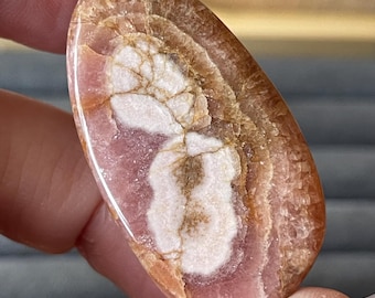 Jelly Rhodochrosite Eye High Quality Stone, Pink Gel Rhodochrosite Crystal (489)