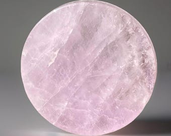 Amethyst Cookie Flat: Translucent Crystal Disk, Polished Gemstone Pocket Round Stone (4)