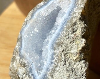 Blue Lace Agate Raw Specimen