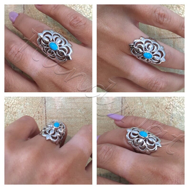 Make a Statement  Sterling Silver Sleeping Beauty Turquoise image 3