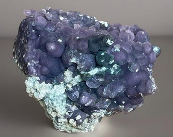 Botryoidal Purple Chalcedony XL • Crystals for Gifting & Collecting • Unique Home Decor • Blue Purple Turquoise Green Natural Grape Agate