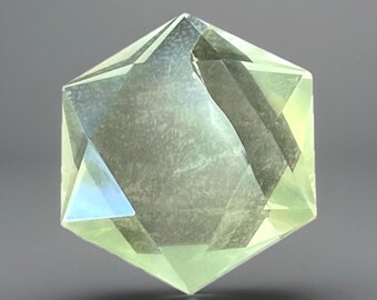 Lemon Citrine Star of David Premium Gemstone Crystal Carving - #23