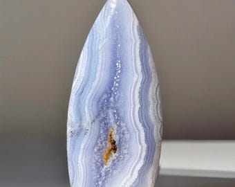 Blue Lace Agate XLarge Flame - High Quality Natural Unique Collectors Crystal - No. 71