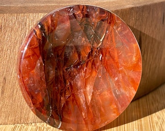 Red Fire Quartz HQ Bowl full of rainbows