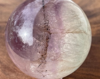 Watermelon Fluorite Sphere with Rainbows