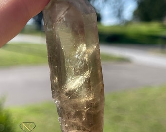 CONGO CITRINE Point, Raw Natural Citrine Point, Deep emotional energy