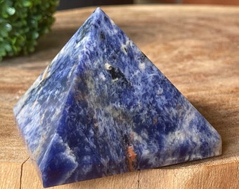 Sodalite Pyramid Carving - No. 32