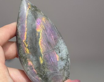 Labradorite Flame with Orange Purple Flash