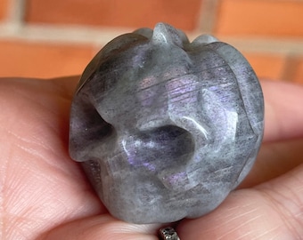 Pumpkin Halloween Carving | Fairy gardens, terrariums, Home Decor | Crystal gifts | AAA Grade | Purple Labradorite Jack