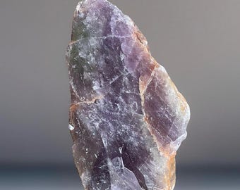 Amethyst Front Polished Freeform • Natural  Purple Rainbow filled Brazilian Amethyst Bookend • Crystals for Gifting Collecting & Decorating