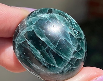 Green Apatite Premium Large Tumbled Crystal Stone