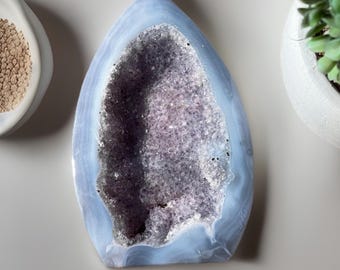 Amethyst Agate Flame, Statement Crystals, Cluster Amethyst Flame Freeform, Unique Natural Gems