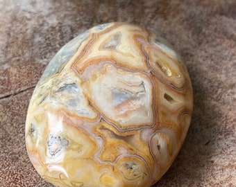 Crazy Lace Agate Palm Stone Crystal, #7