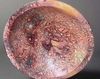Mookaite Jasper Crystal Large Bowl • Jewelry Trinket Dish • Colorful Natural Stone Home Decor Gift