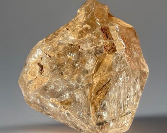 Natural Elestial Quartz Crystal w/Fenster Growth, Himalayan Skeletal Quartz with Clay Inclusions, Crystal Specimen Gilgit Baltistan PK #35