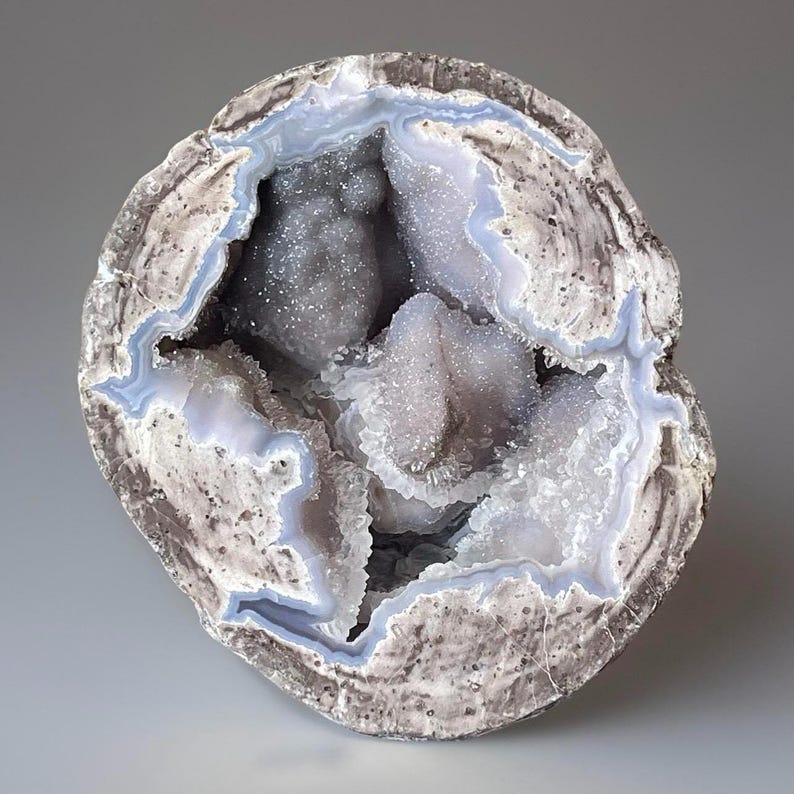 Dugway Geode Specimen, Quartz and Chalcedony Large Geode From Dugway ...