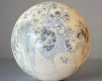 Dendritic Opal Sphere: Natural Polished Crystal Ball (66mm) - Ornamental Decor