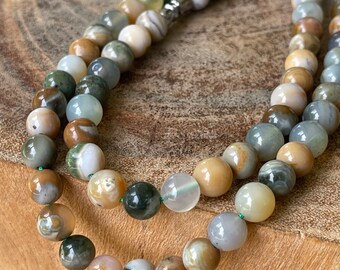 8th Vein Ocean Jasper 20 Inch Necklace , Orbicular Ocean Jasper, old stock, Jelly ocean Jasper collectors edition