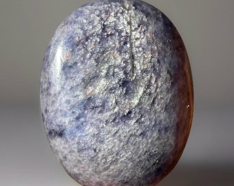 Iolite Palm with Pink Silver flashes, AAA Iolite Rare Find Crystals, Cordierite, Dichroite, Water Sapphire