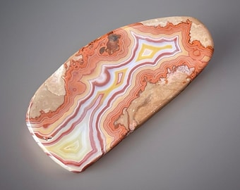 Teepee Canyon Agate from South Dakota, Agate Flat Slice Polished, Collectors Rare agate crystal for jewelry (364)