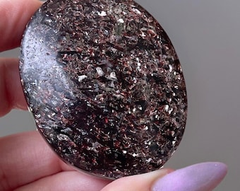 Garnet Palm stone with Mica, Unique & Rare Crystal Gifts - No.30