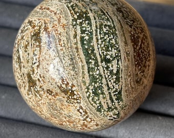 Moody Sea Jasper Crystal Sphere  (458)
