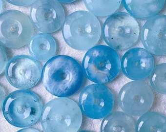 Natural Aquamarine Donut | aquamarine carving | crystal donut carving | Crystal Sphere Stand | Aquamarine Pendants