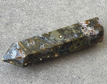 Ocean Jasper Druzy Tower with Quartz inclusions