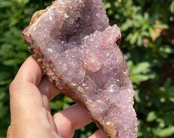 Egyptian Lavender Pink Amethyst Cluster, Natural Rare Gemstone Specimen - #12EA