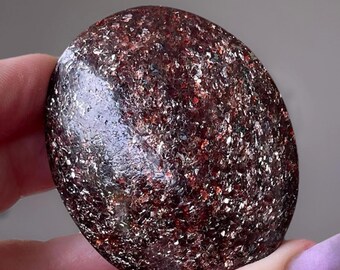 Garnet Palmstone with Mica, AAA Quality Rare Crystal Gifts, #29