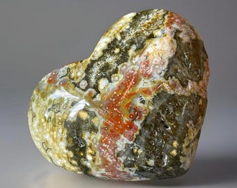 Ocean Jasper Crystal Heart (266)
