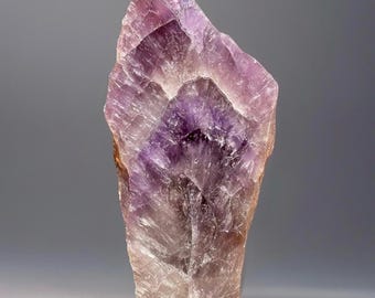 Amethyst Front Polished Freeform • Natural  Purple Rainbow filled Brazilian Amethyst Bookend • Crystals for Gifting Collecting & Decorating