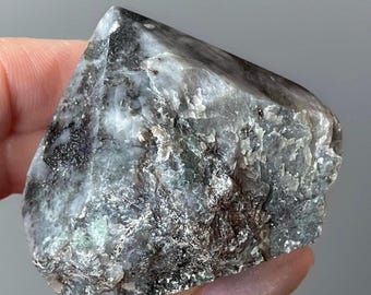 Emerald in Matrix Top Polished Rough Crystal Point (474)