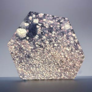 Iolite Slab with Strong Pink Silver Confetti Flash, Rainbow Iolite, Unique Crystals