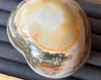 Ocean Jasper XL Heart, Collectors Rainbow Unicorn Ocean Jasper ( 485)