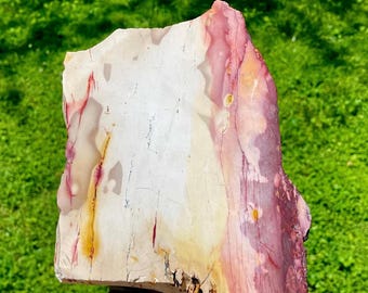 Mookaite Crystal Statement Slab • Colorful Australian Spider Veins Mookite Raw Edge Natural Stone • Unique Crystal Rock specimen