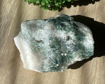 1st Vein Ocean Jasper Rough Crystal, Marovato White & Green Jasper Raw, Collectors Orbicular Floral Ocean Jasper